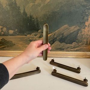 ⚡️Crate & Barrel // Oval 6” Antique Brass Bar Pull